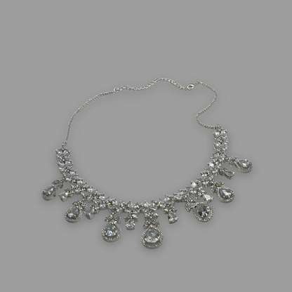 Rhodium Plated Cachemire Cubic Zirconia Necklace 43cm (16")