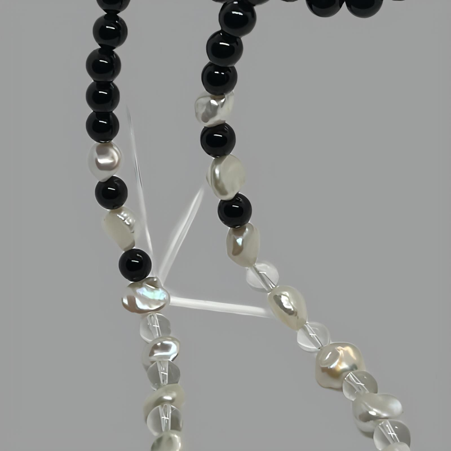 Black Onyx Rope Necklace 152 cm (60")