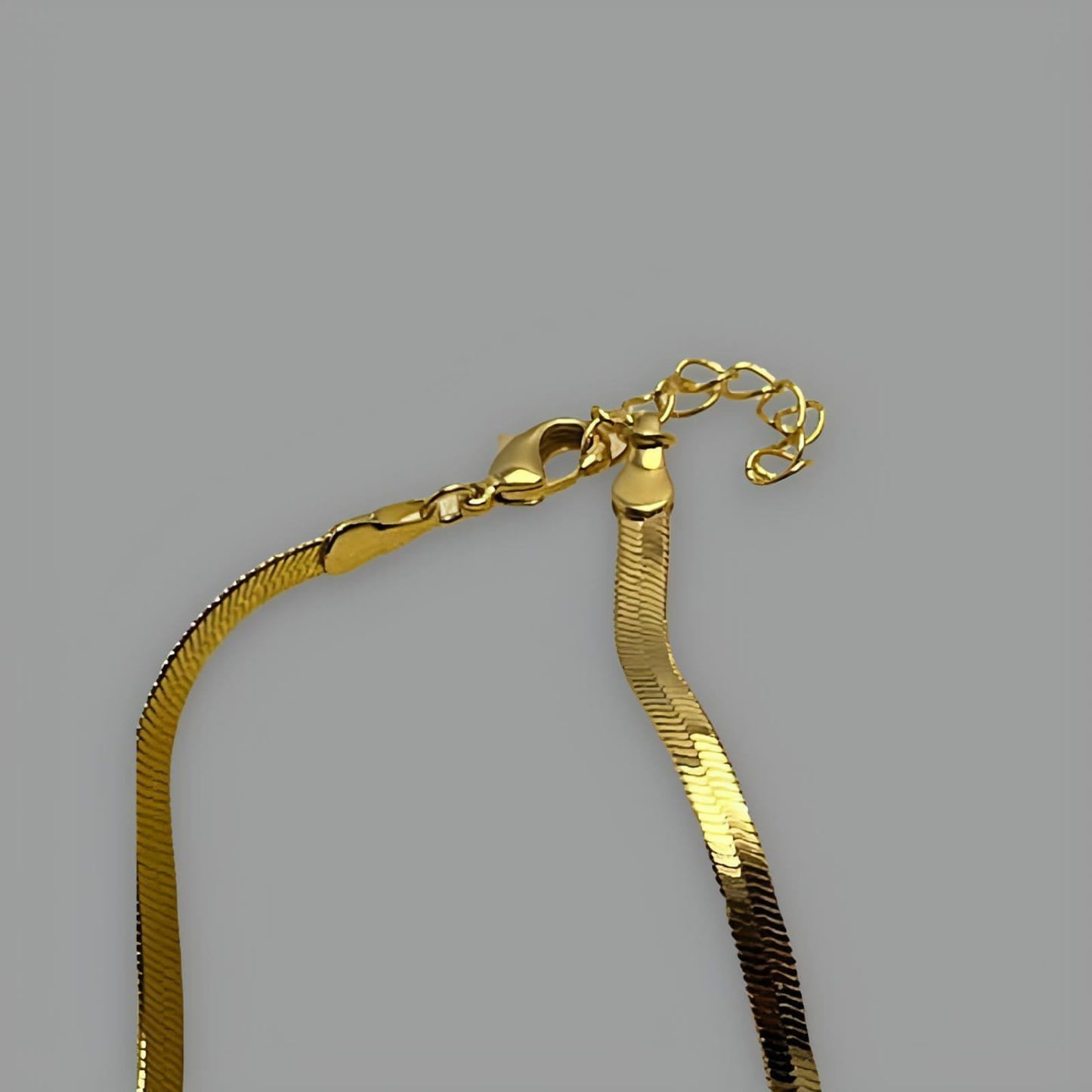 Bracelet à Chevrons Plaqué Or 18K 17cm (6.7")