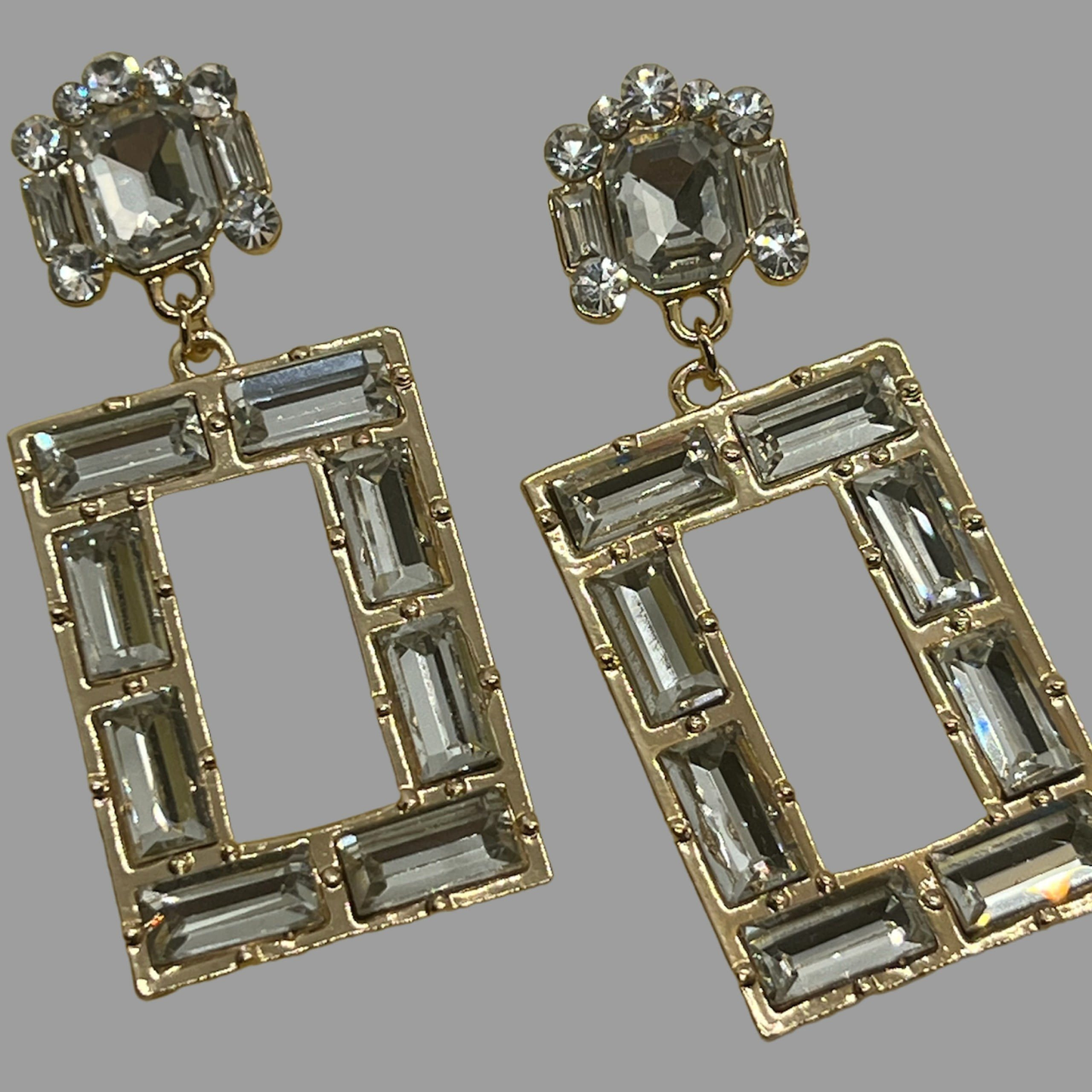 NōIR Square Lumiere Drop Earrings