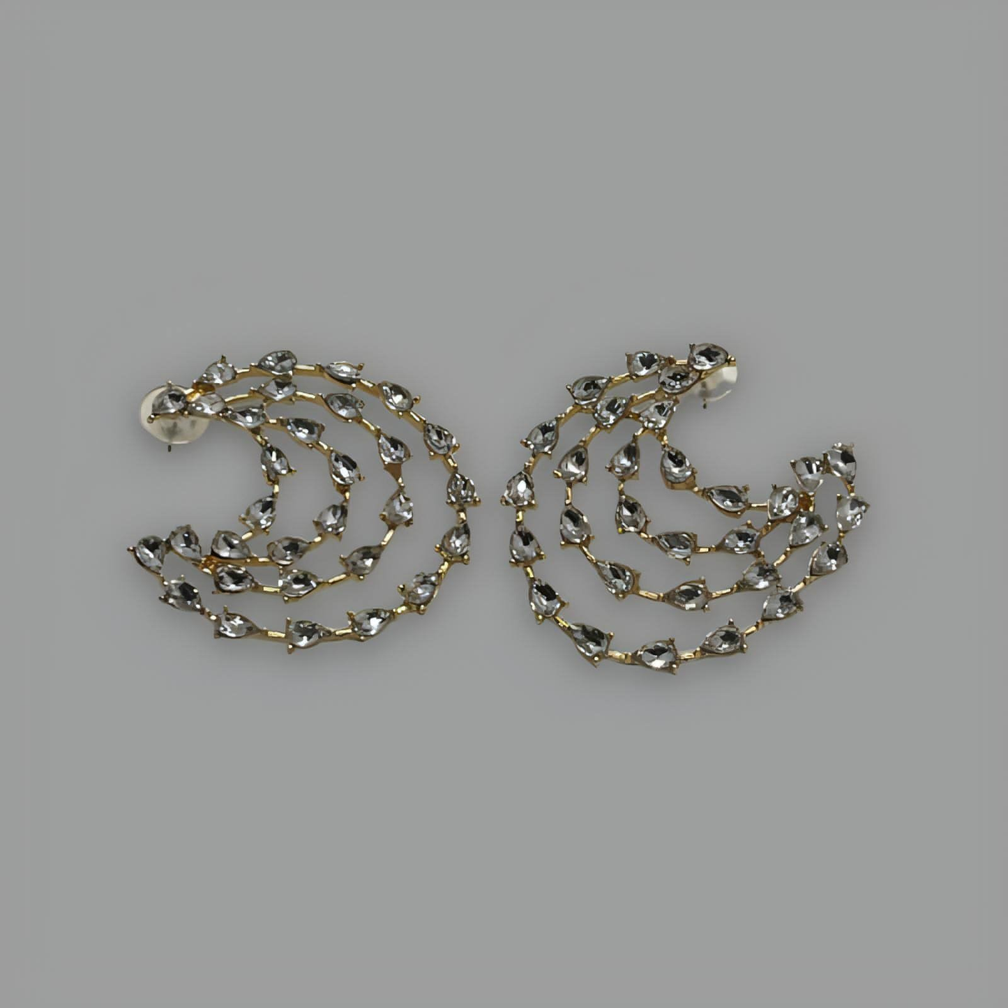 NōIR Crystal Wave Earrings