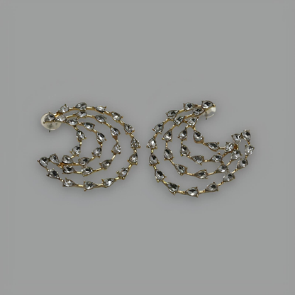 NōIR Crystal Wave Earrings