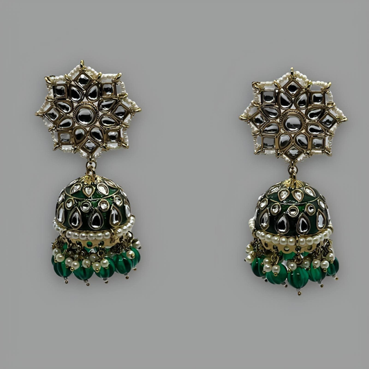 18K Gold Plated Vert Millésime Earrings