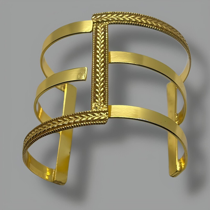 18K Gold Plated Manchette 14 cm (5.5")