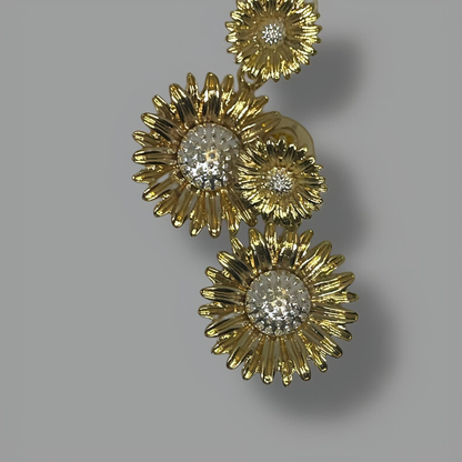 Gōld Daisy Drop Earrings