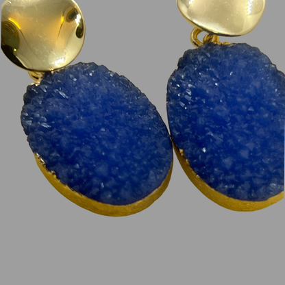 NōIR Blue Crystal Earrings