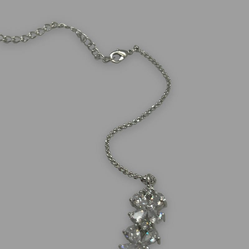 Rhodium Plated Cachemire Cubic Zirconia Necklace 43cm (16")