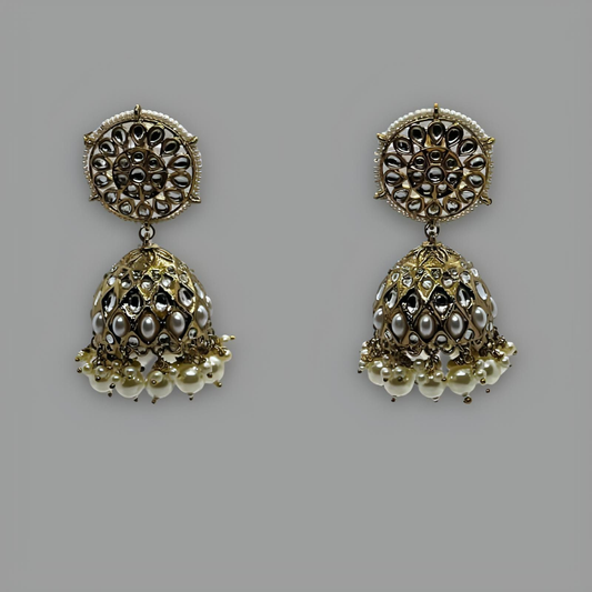 18K Gold Plated Ancienne Earrings