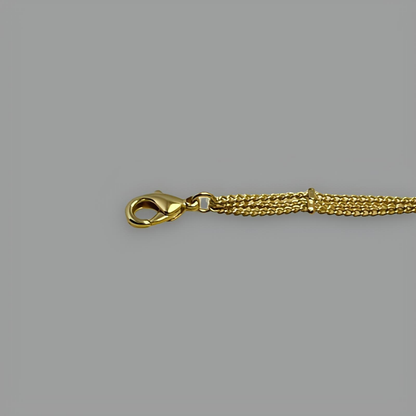 Bracelet Tennis Plaqué Or 18K 17cm (6.7")