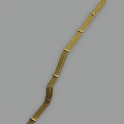 Bracelet Tennis Plaqué Or 18K 17cm (6.7")