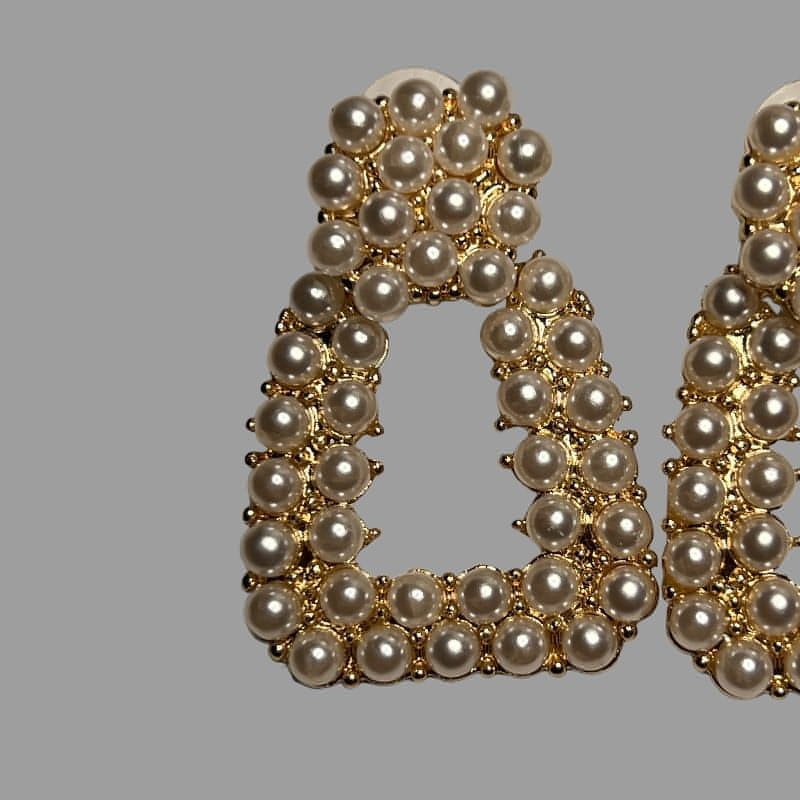 VERSAILLES Pearl Studded Drop Earrings