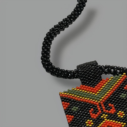 Aztec Weave Pendant Necklace