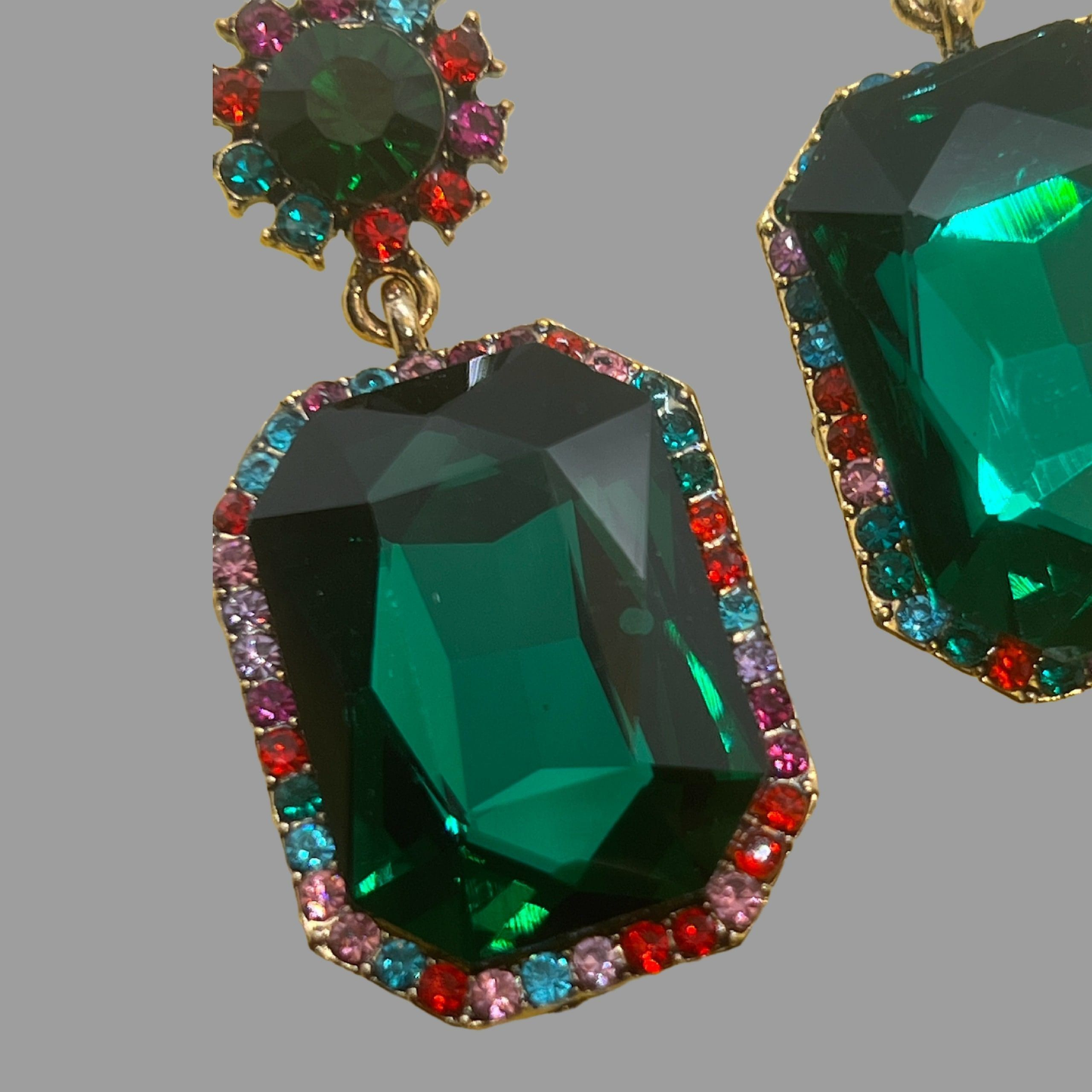 NōIR Vert Lumiere Drop Earrings