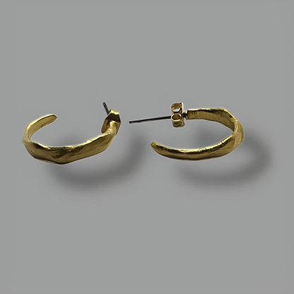 18K Gold Plated Sandwave Earrings