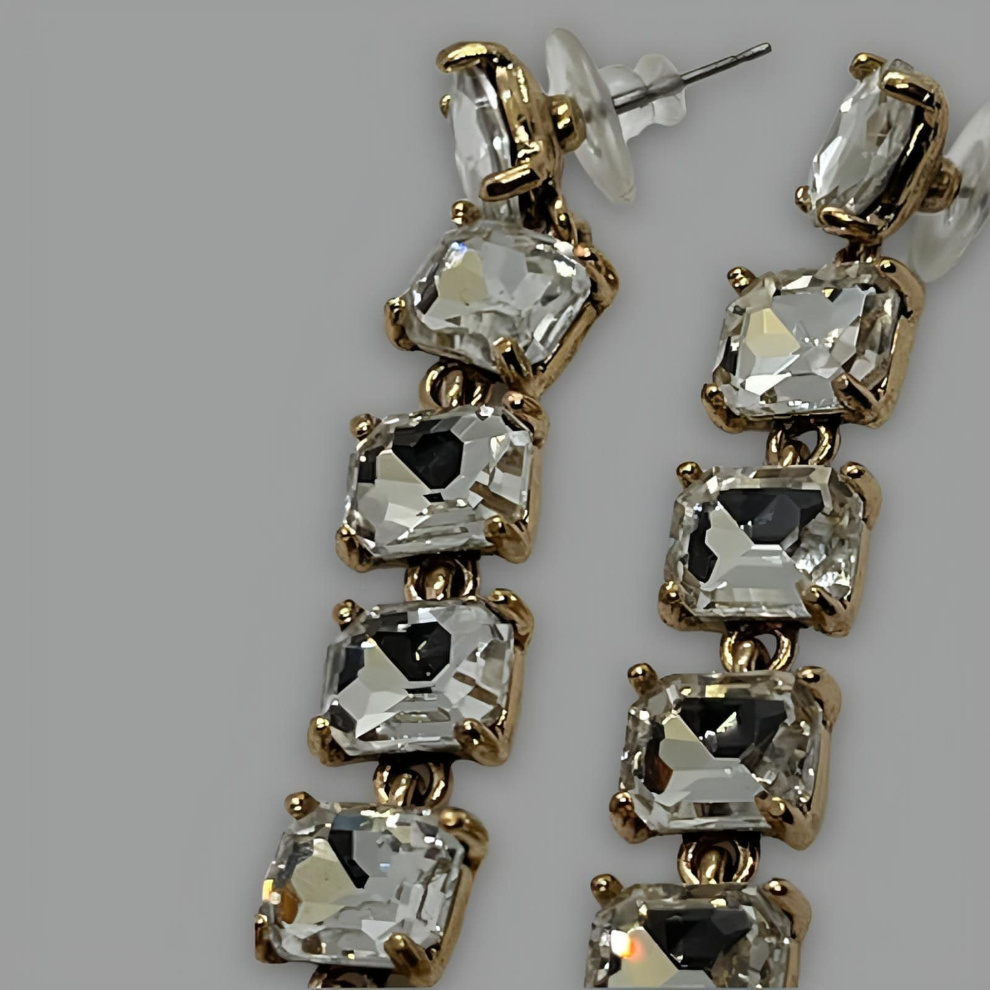 NōIR Drop Crystal Earrings