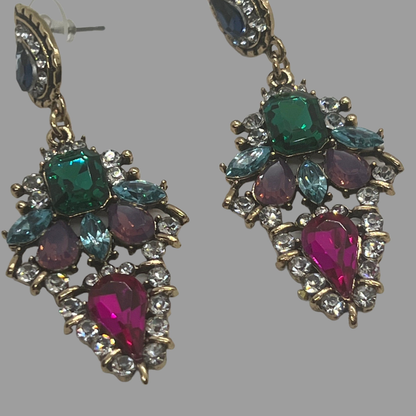 NōIR Crystal Lumiere Drop Earrings