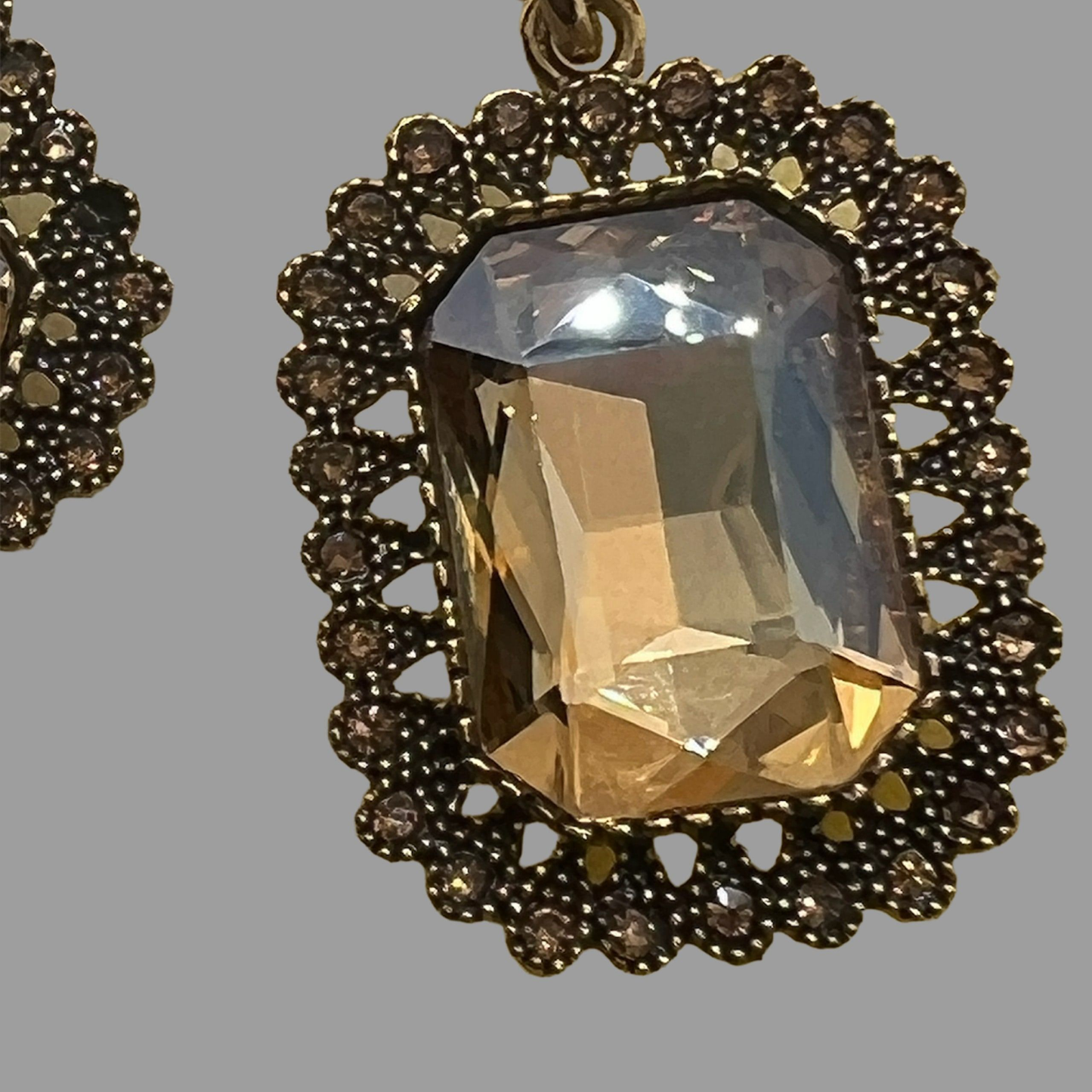 NōIR Sand Crystal Earrings