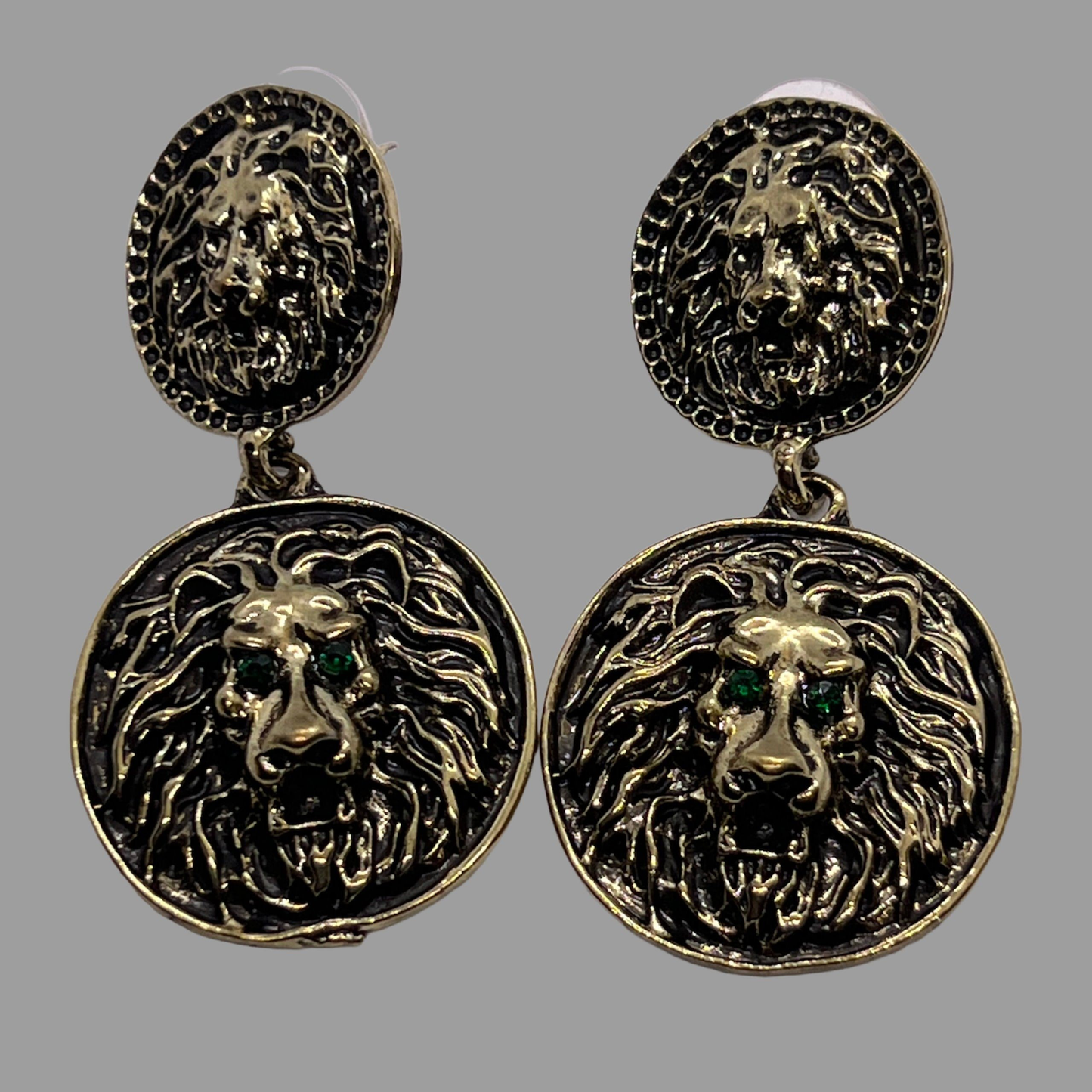 Gōld Metal Lion Drop Earrings