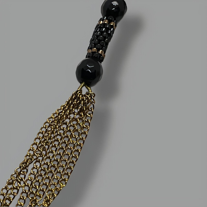 Cosmic Neck Chain with Beaded Chain Finish