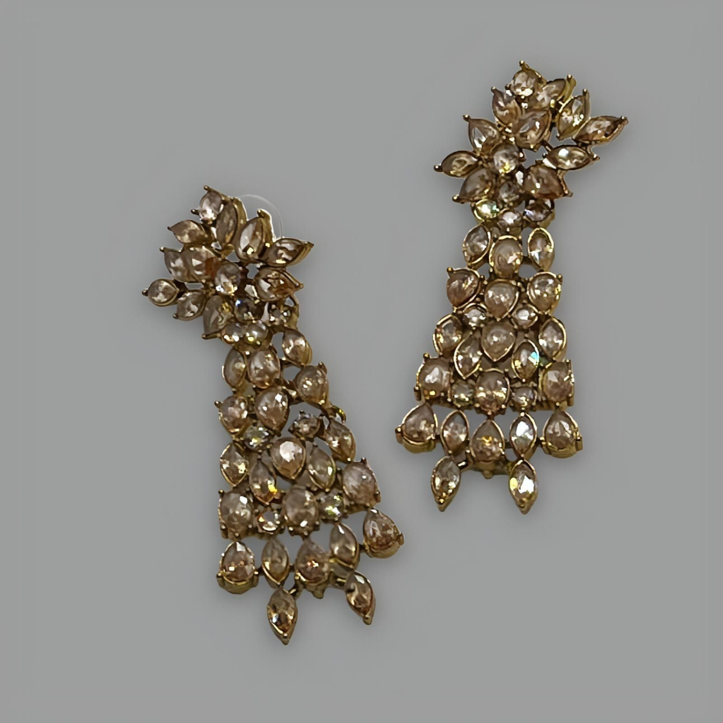 18K Gold Plated Cristal Couler Earrings