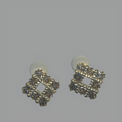 VERSAILLES Square Pave Earrings